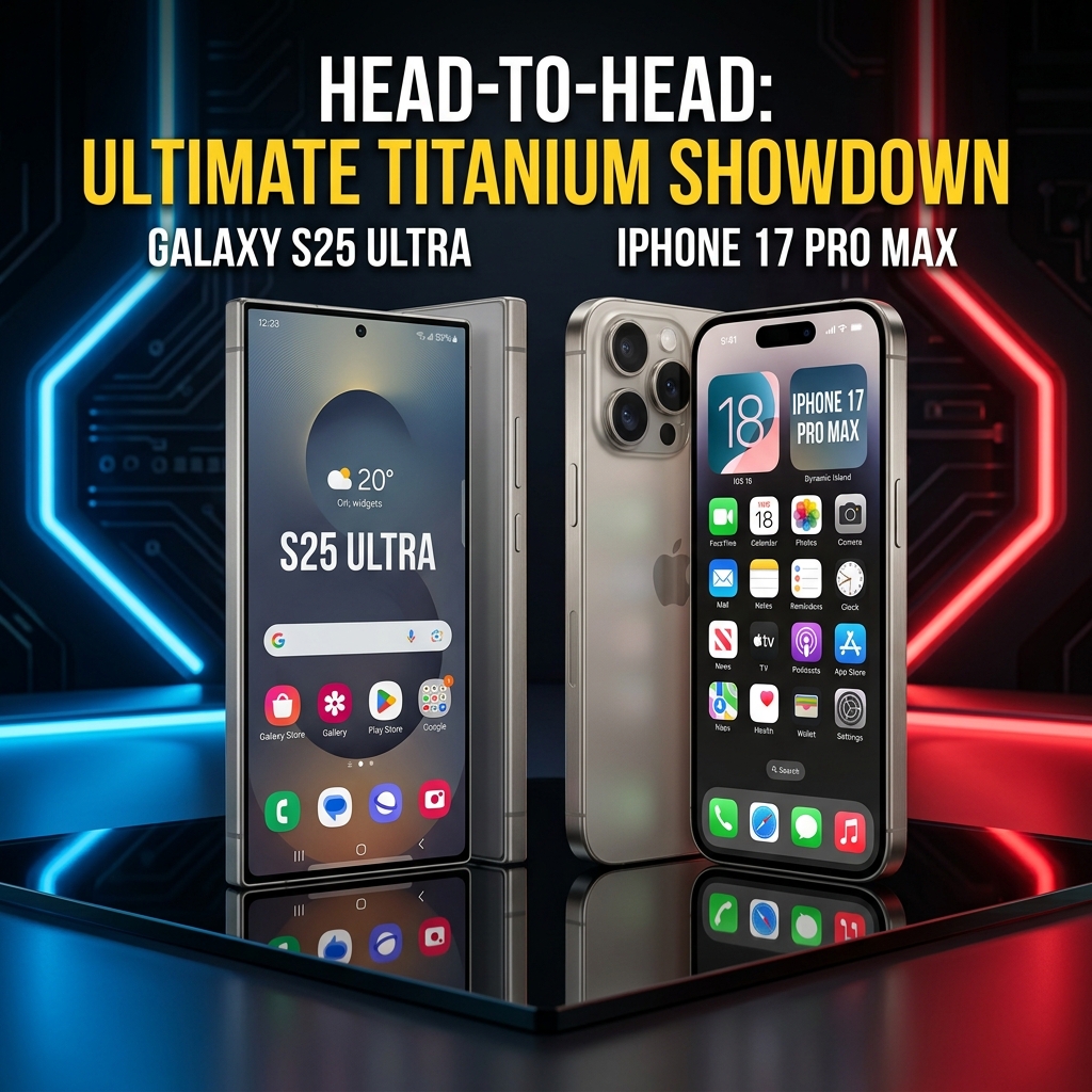 So sánh Samsung Galaxy S25 Ultra và iPhone 17 Pro Max: Cuộc chiến AI đỉnh cao